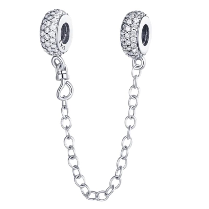 Sparkling Pave Safety Chain