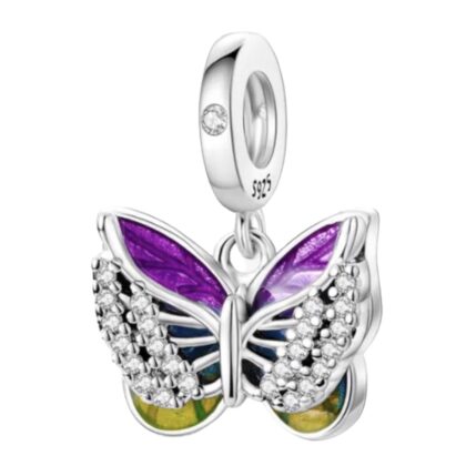 Sunflower Butterfly Dangle Charm