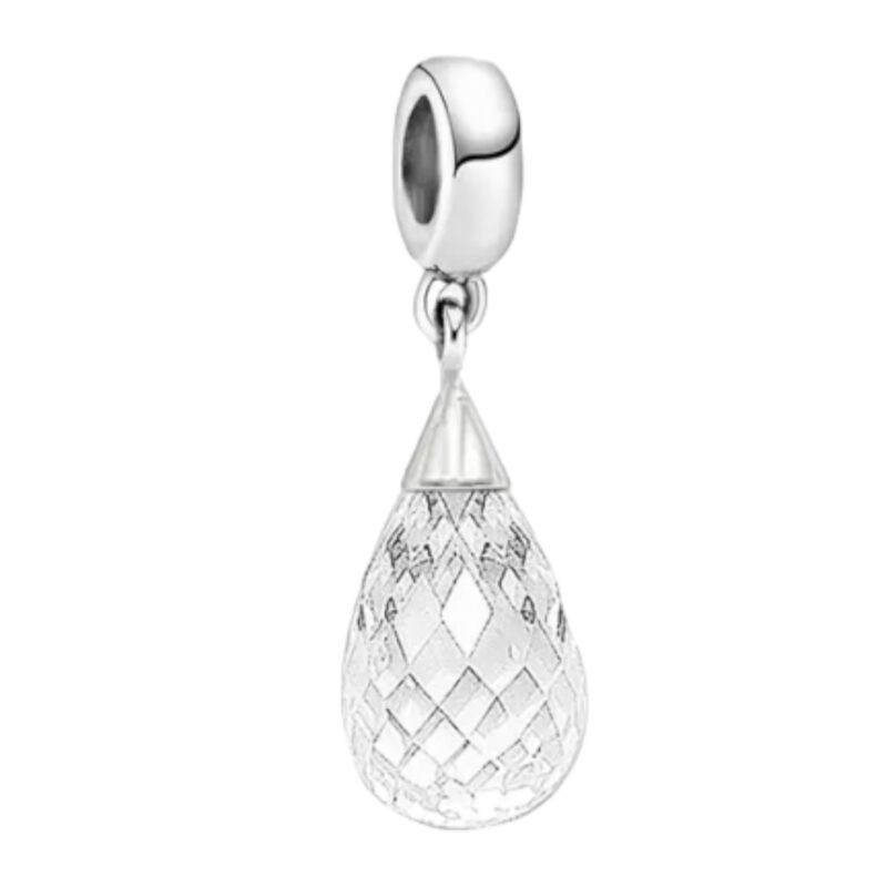 Teardrop Faceted Czech Crystal Dangle Charm