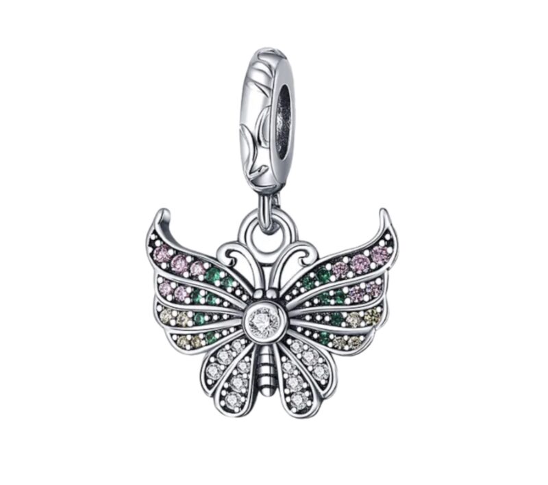 Colourful Butterfly Dangle Charm