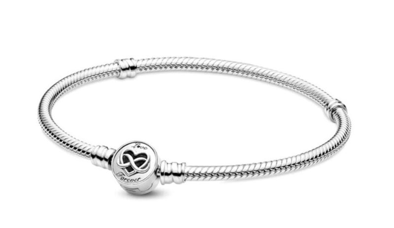 Love Forever Snake Chain Bracelet 21CM - Image 2