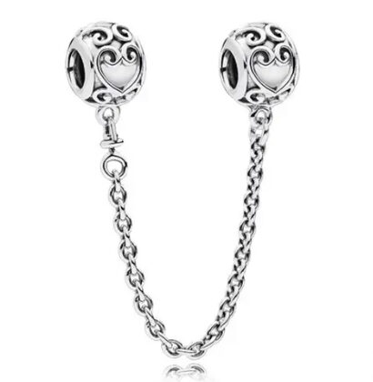 Ornate Hearts Safety Chain