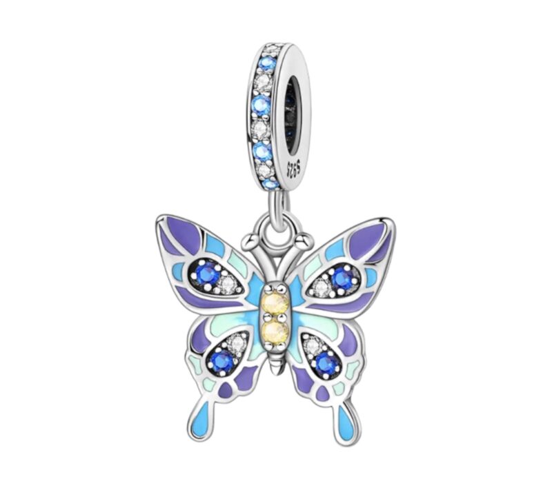 Beautiful Butterfly Dangle Charm