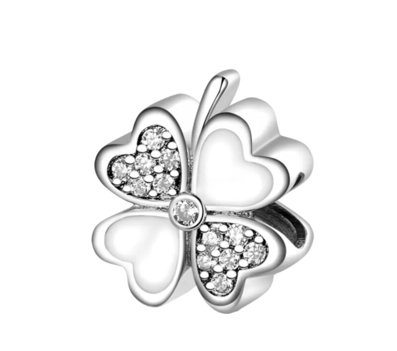 Lucky Four-leaf Clover Charm