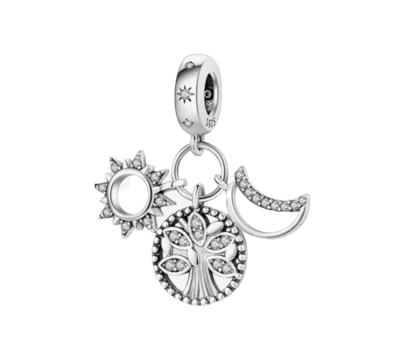 Starry Collection  Sun Tree Moon Dangle Charm