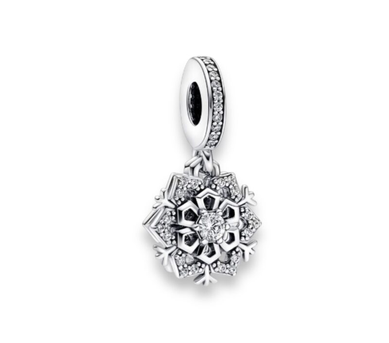 Sparkling Snowflake Double Dangle Charm