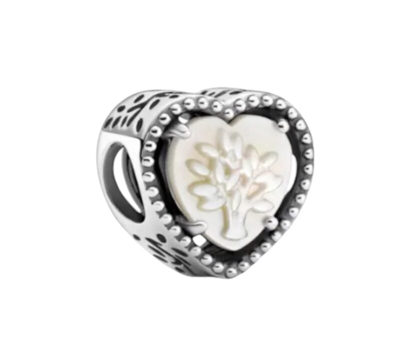 Tree of Life “Family Forever and Aways ” Heart Bead Charm