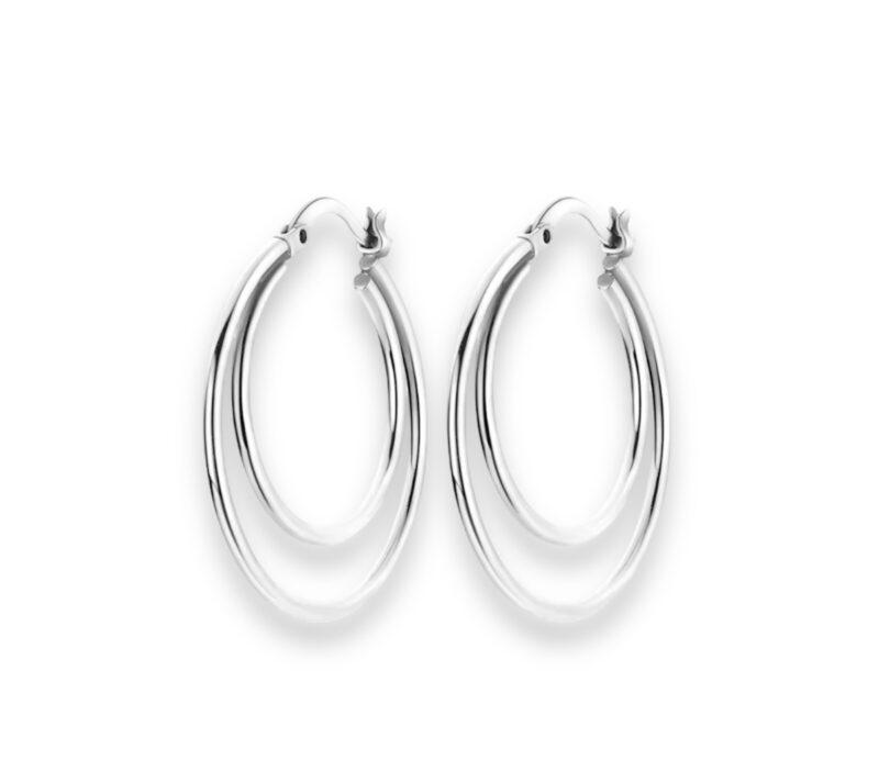 Double Band Hoop Earrings