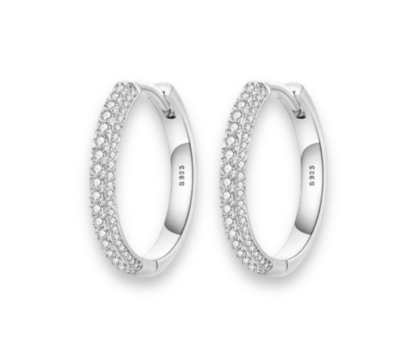 Sparkling Hoop Earrings